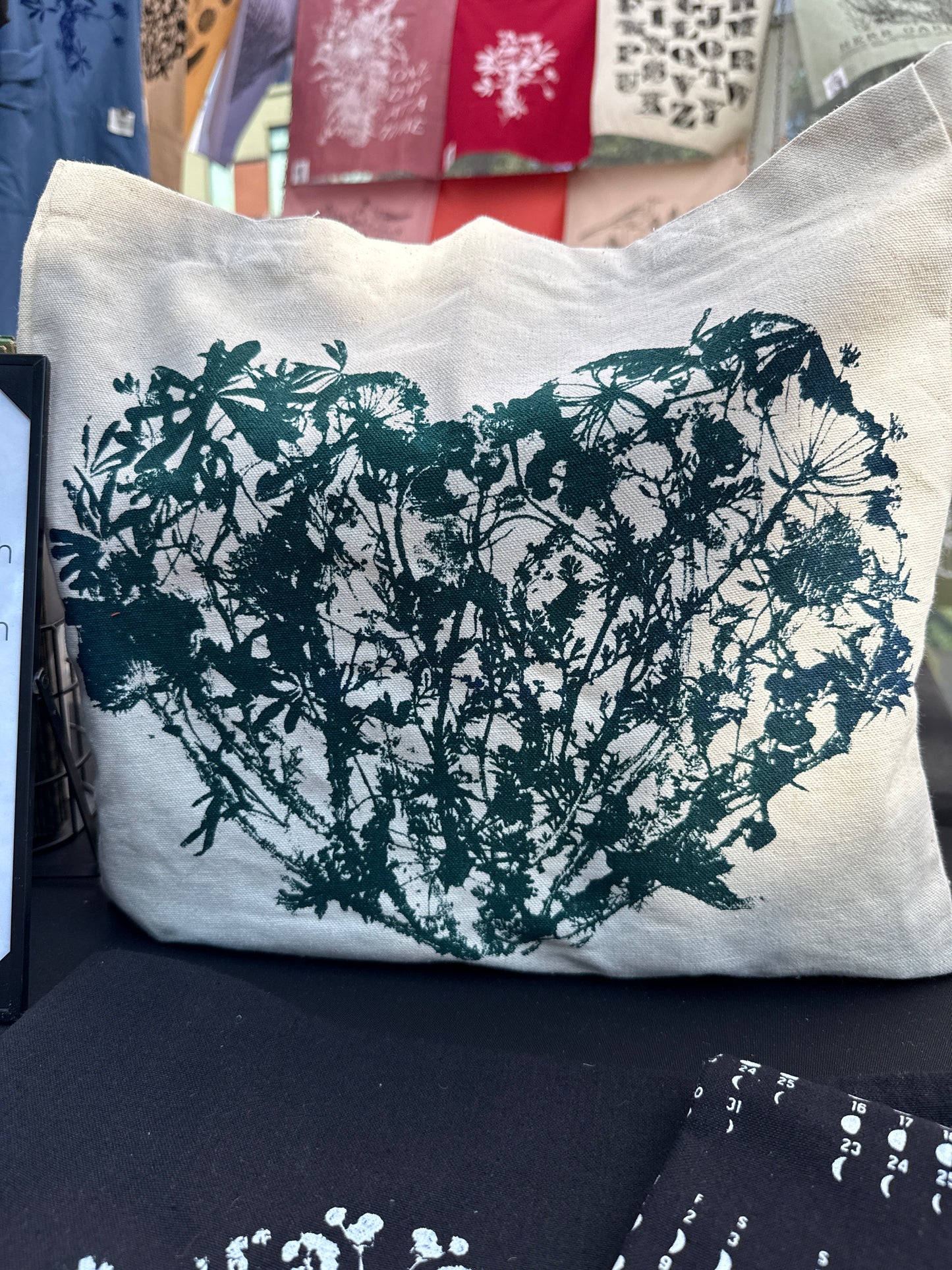 Wildflowers Heart Tote Bag