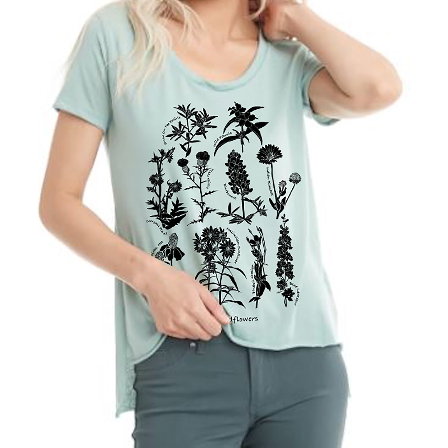 Texas Wildflowers Printed T-shirt