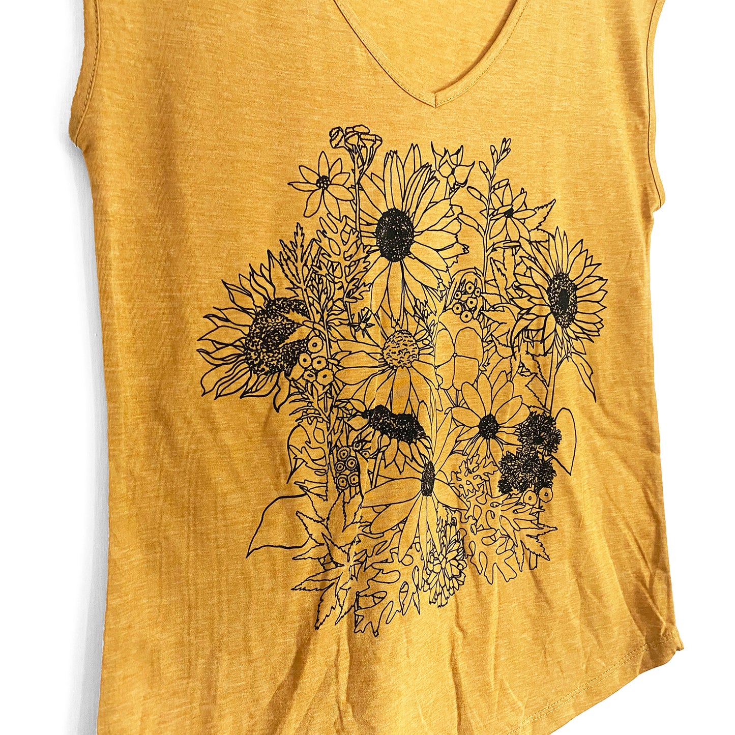 Golden Sunflowers V Top