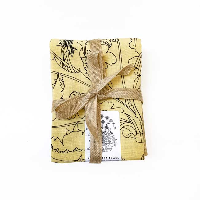 Bloom Botanical Handprinted Artisan Tea Towel Gift Set