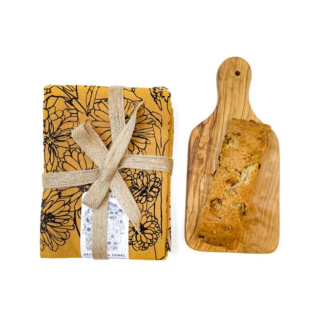 Handprinted Botanical Artisan Tea Towel Set