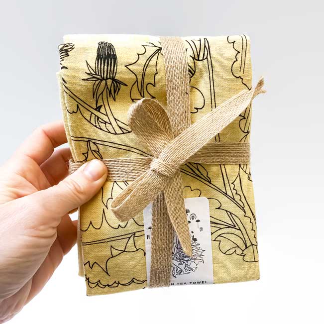 Dreaming Of Spring - Handprinted Artisan Tea Towels