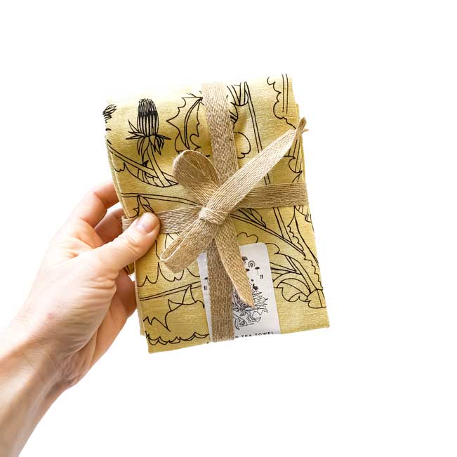 Dreaming Of Spring - Handprinted Artisan Tea Towels