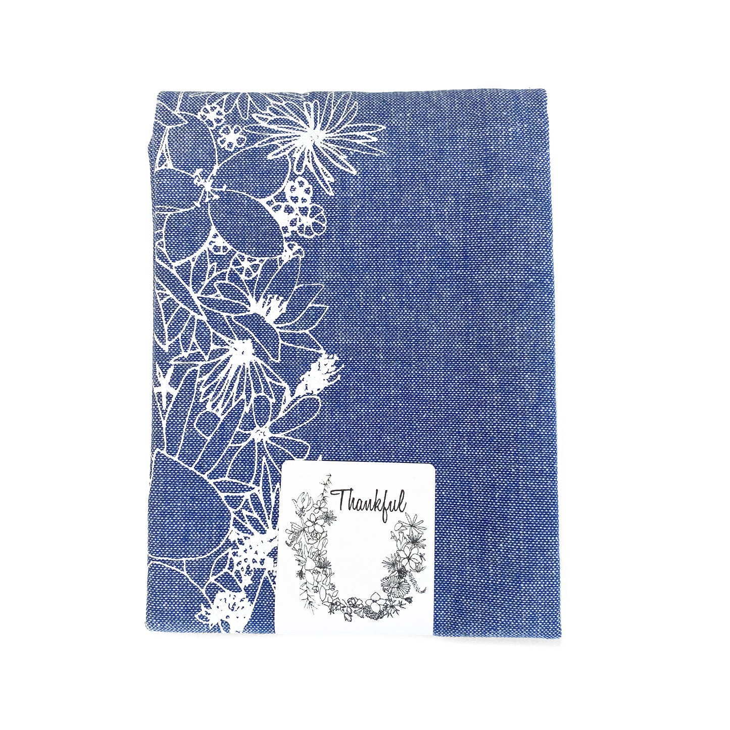THANKFUL Handprinted Artisan Tea Towel