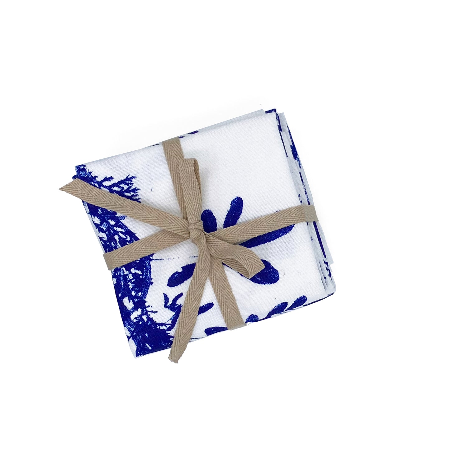 Bluebonnet Bouquet Napkin Set - White