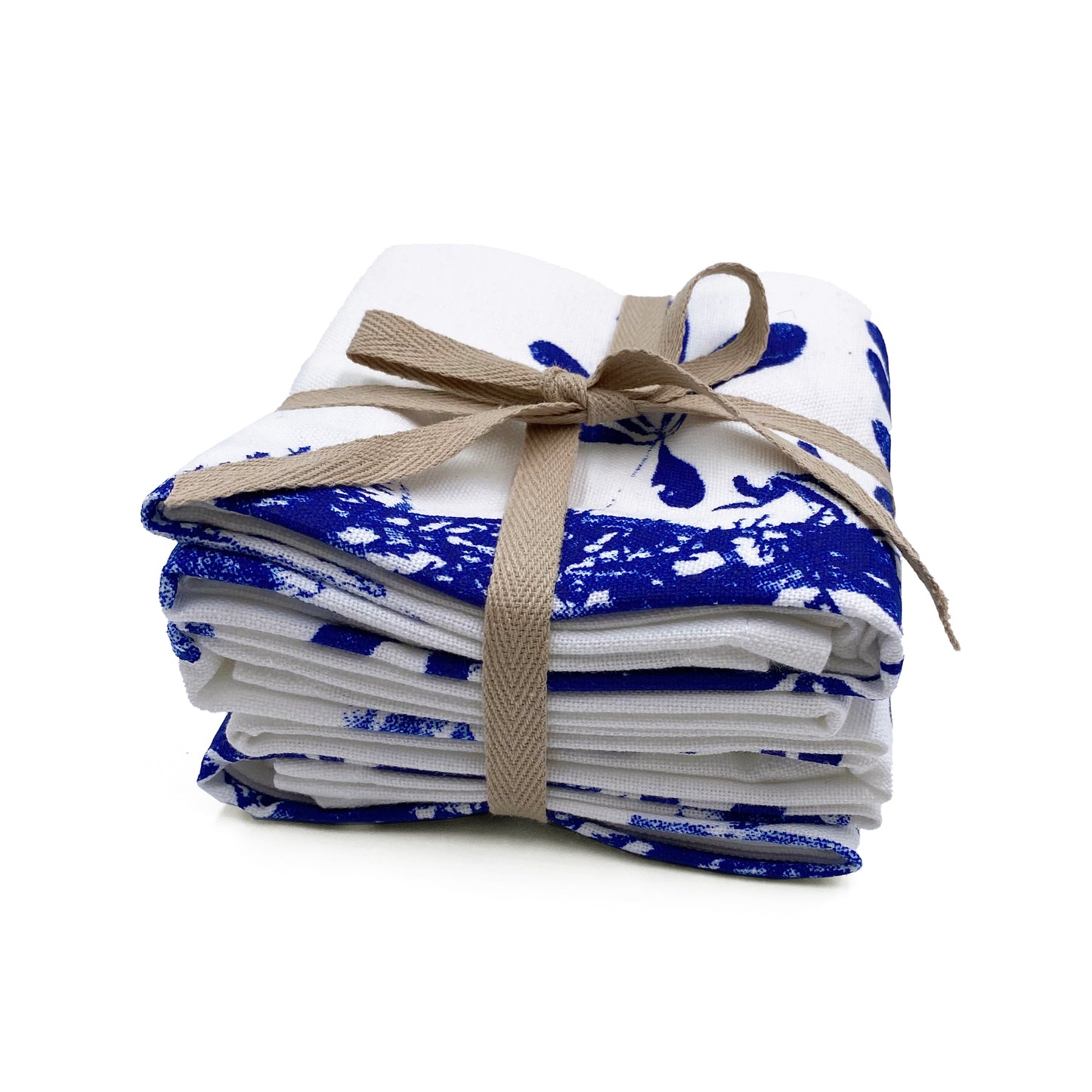 Bluebonnet Bouquet Napkin Set - White