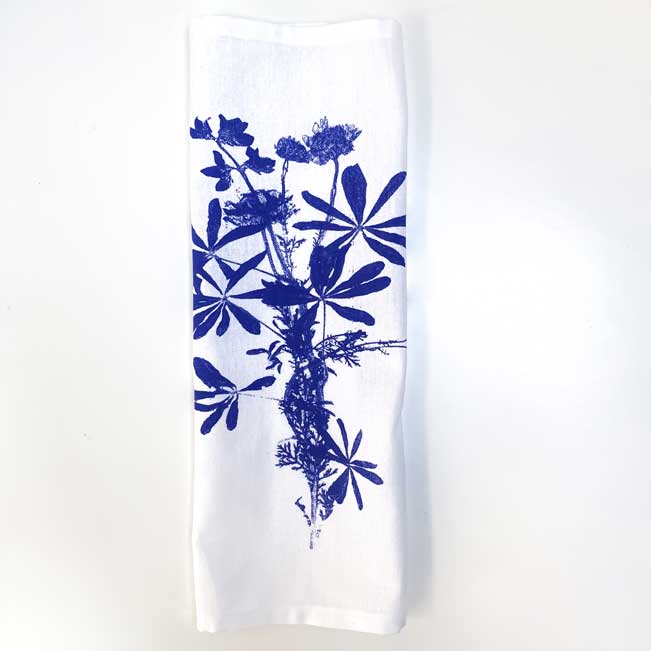 Bluebonnet Bouquet Napkin Set - White