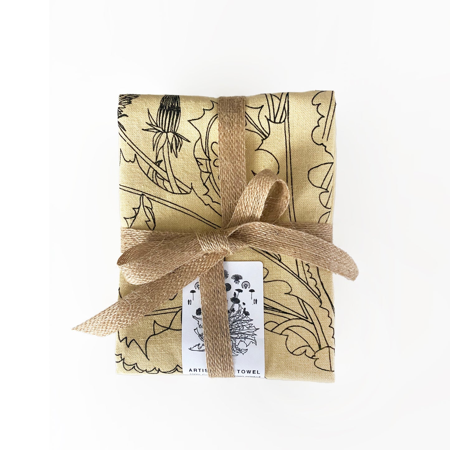 Beauty of the season botanical artisan tea towels set