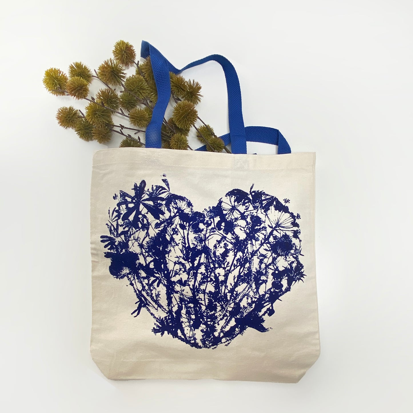 Wildflowers Heart Tote Bag