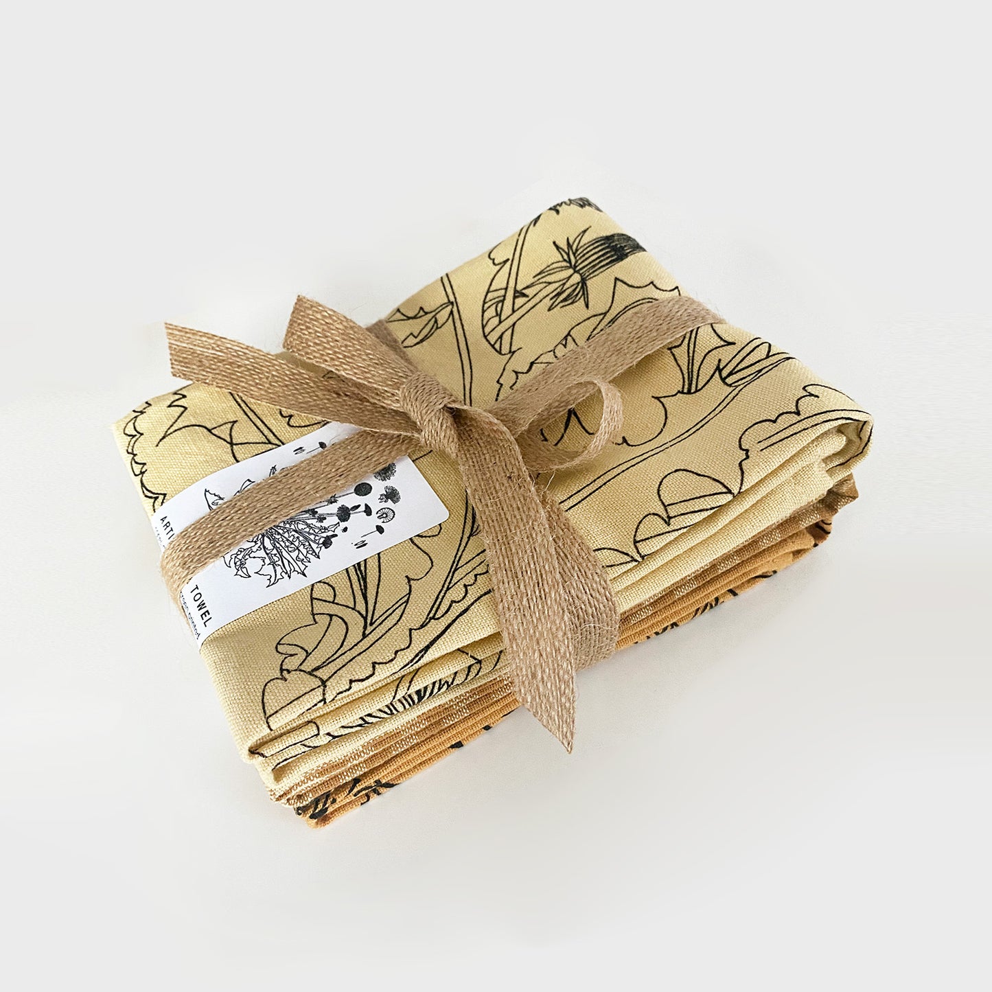 Beauty of the season botanical artisan tea towels set