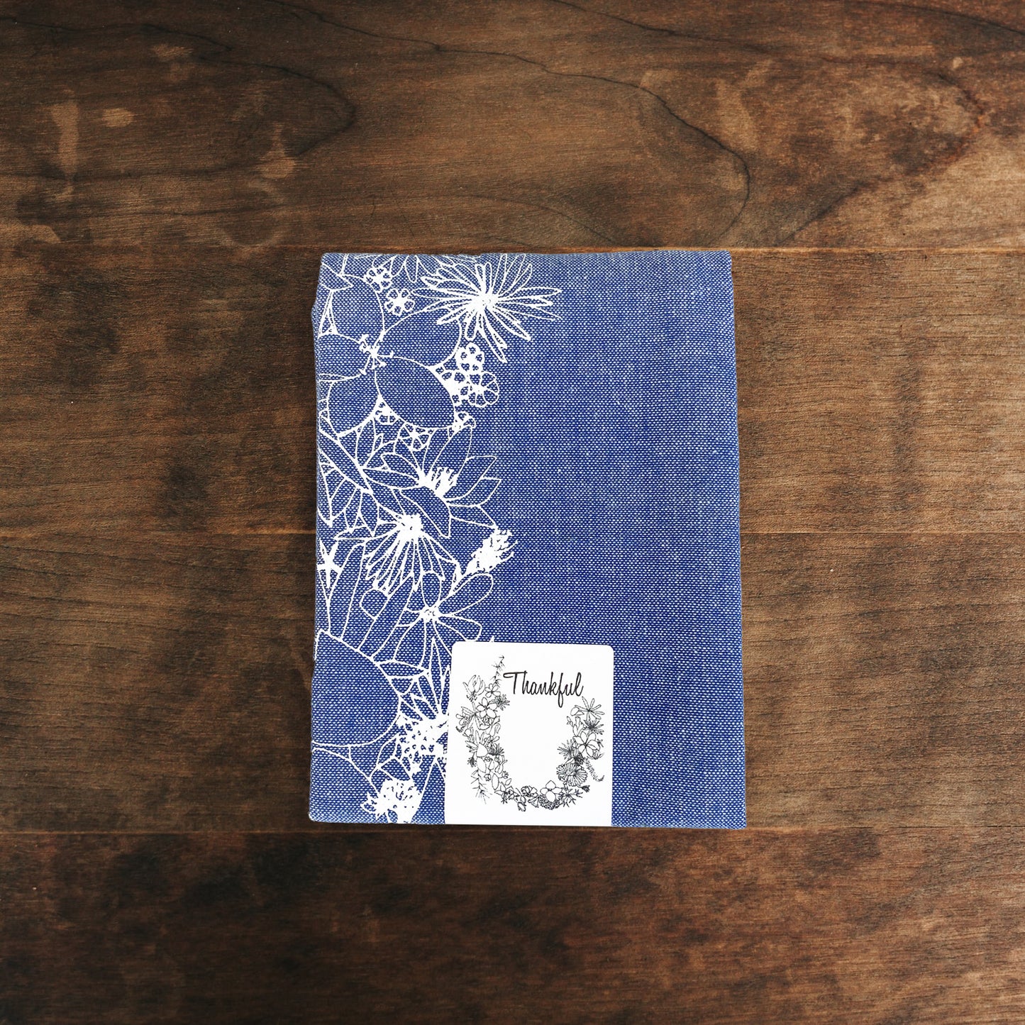 THANKFUL Handprinted Artisan Tea Towel
