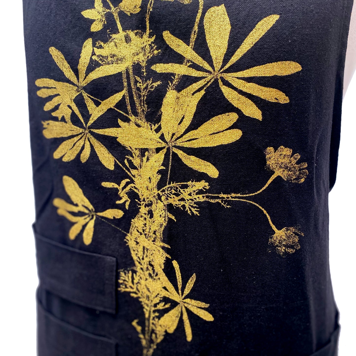 Hand Printed Wildflowers Apron
