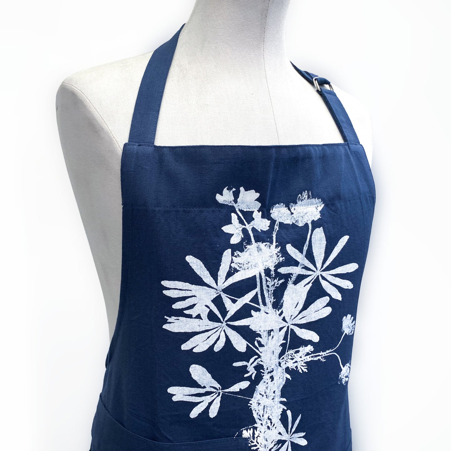 Bluebonnet Bouquet Hand Printed Apron
