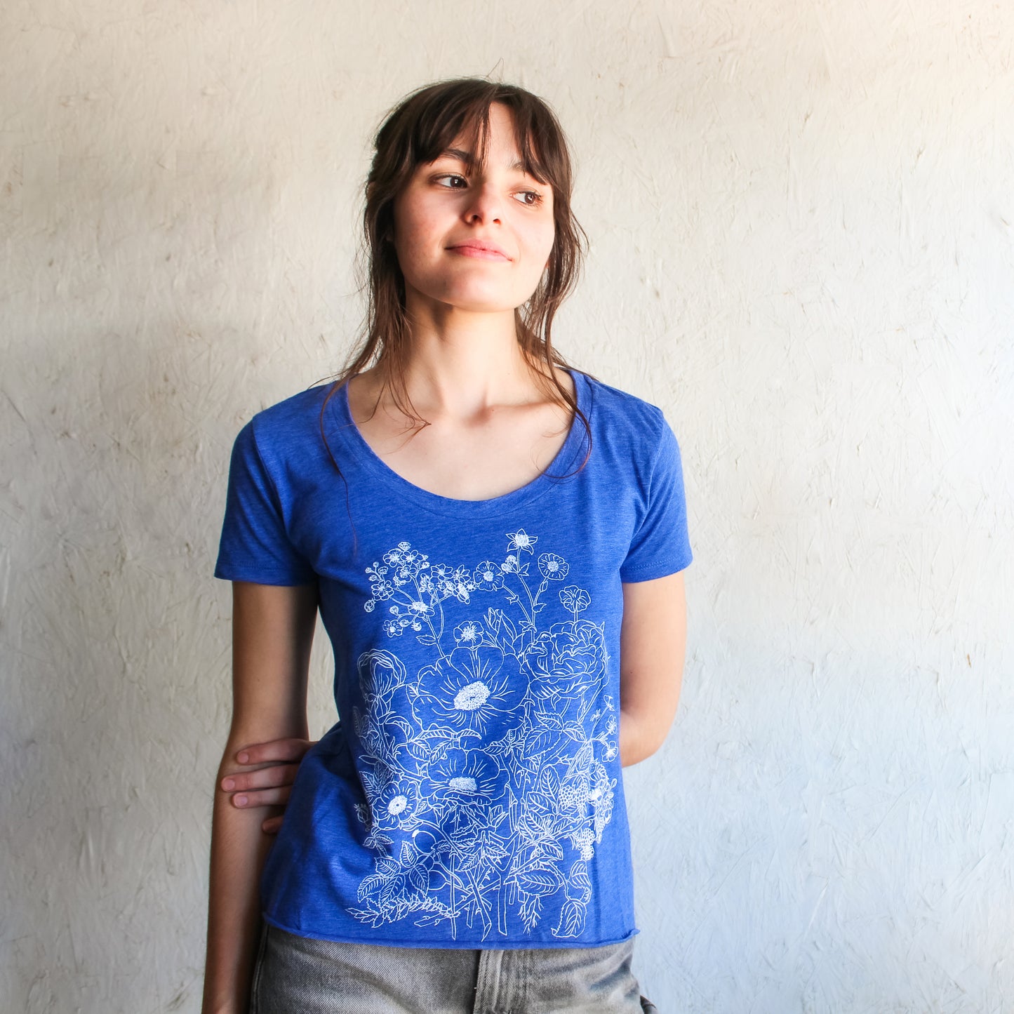 English Garden Botanical Printed T-shirt