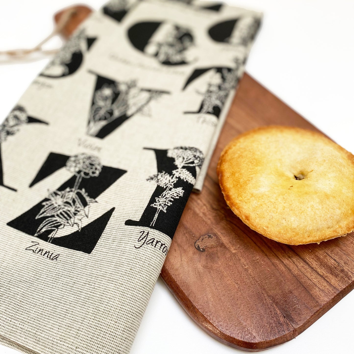 ABC Flowers Tea Towel - Educational Alphabet Design