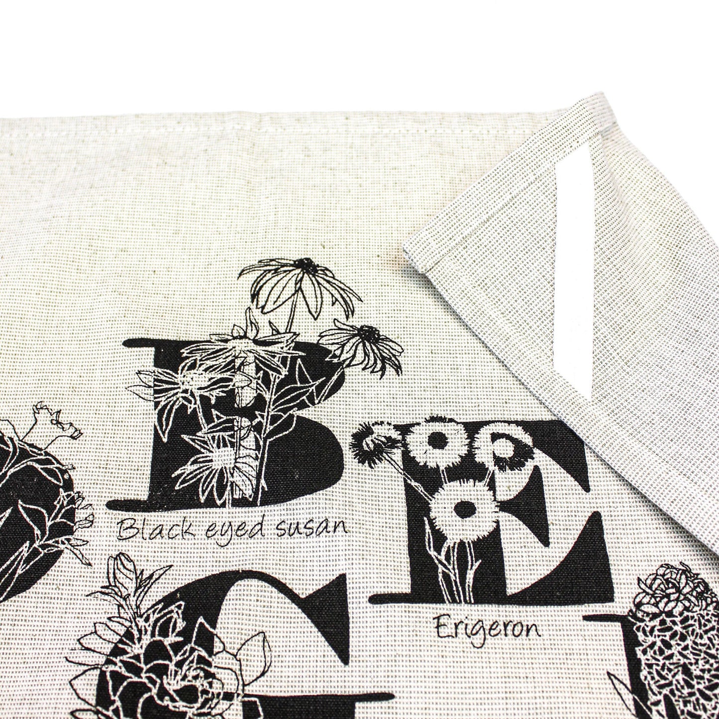 ABC Flowers Tea Towel - Educational Alphabet Design