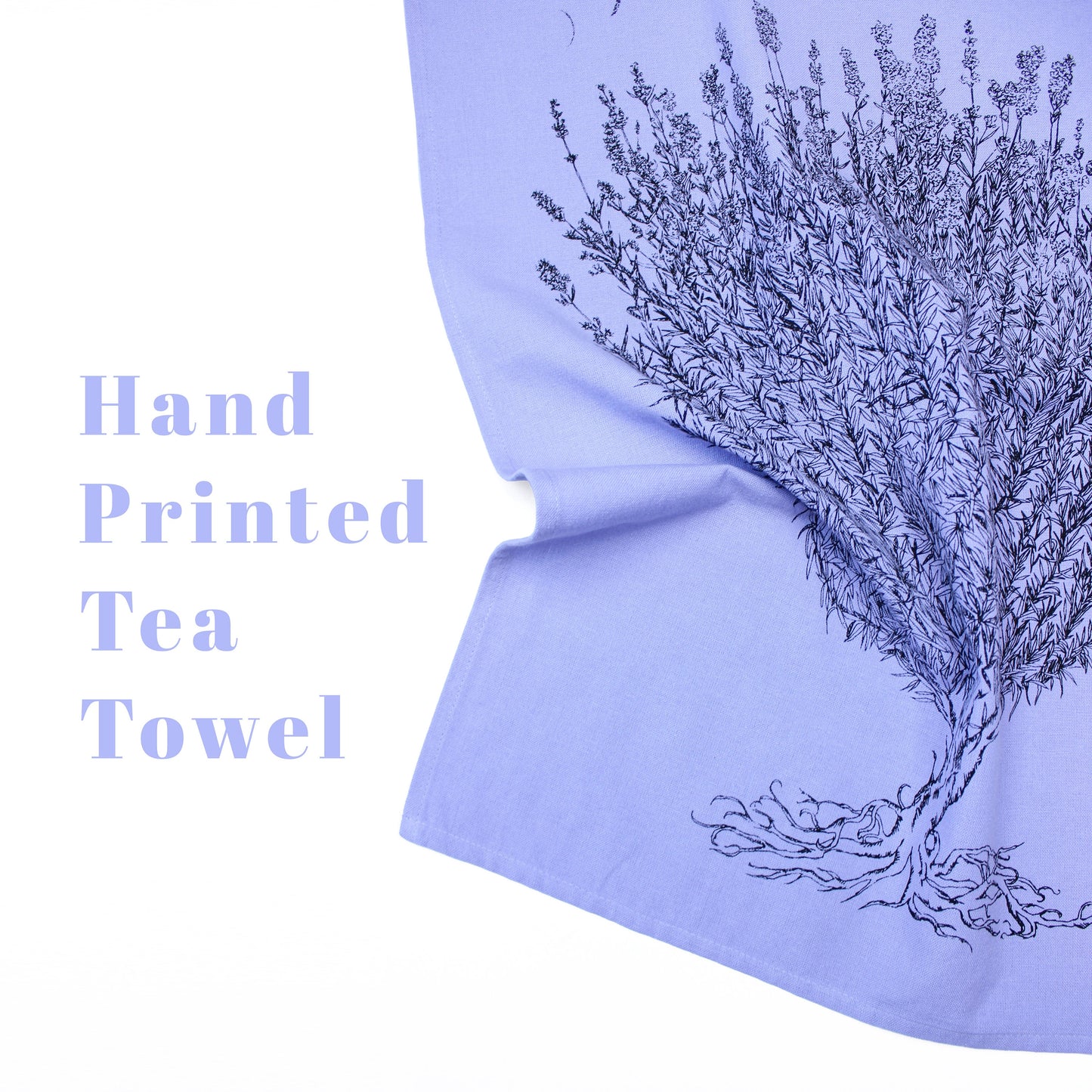 Lavender Moon Tea Towel - Elegant and Functional Kitchen Essential