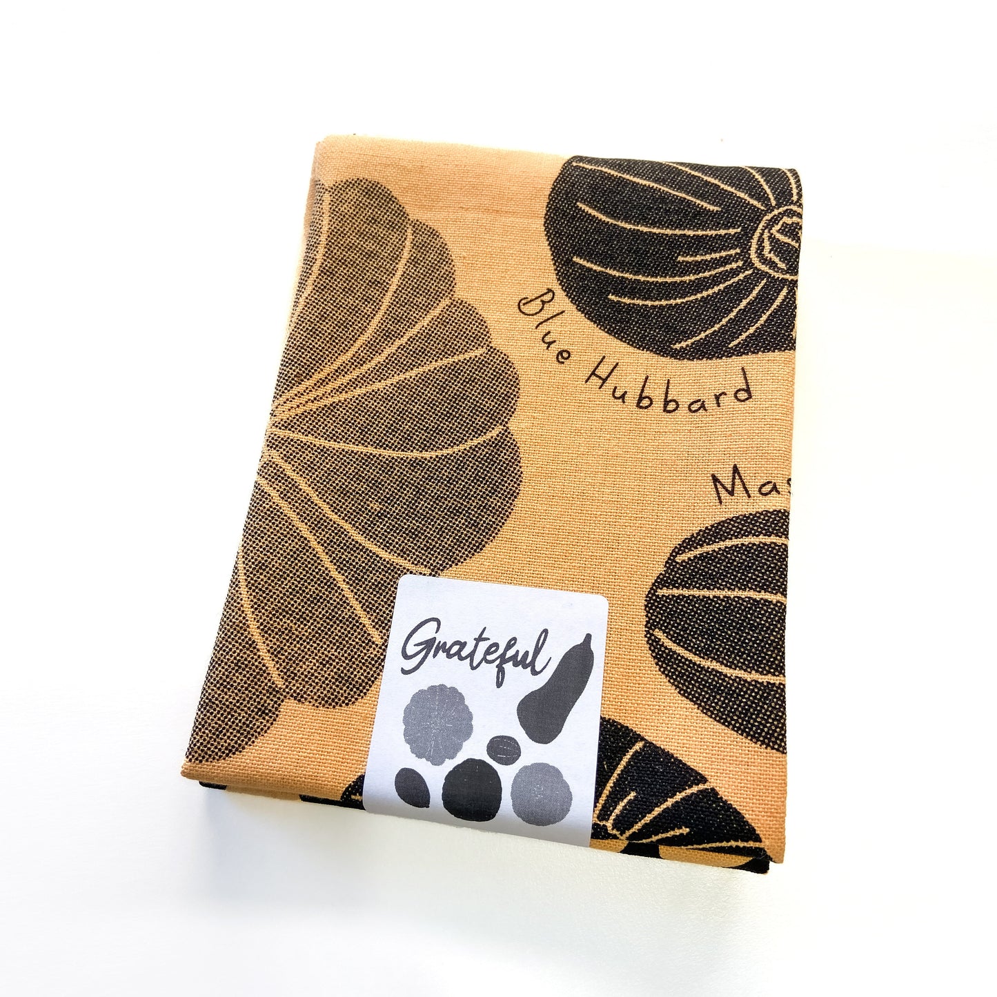 Grateful Gourds Tea Towel - Vibrant Squash and Pumpkin Design
